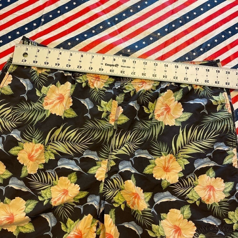 Tommy Bahama Marlin Floral Tropical Swim Trunks - Picture 13 of 13